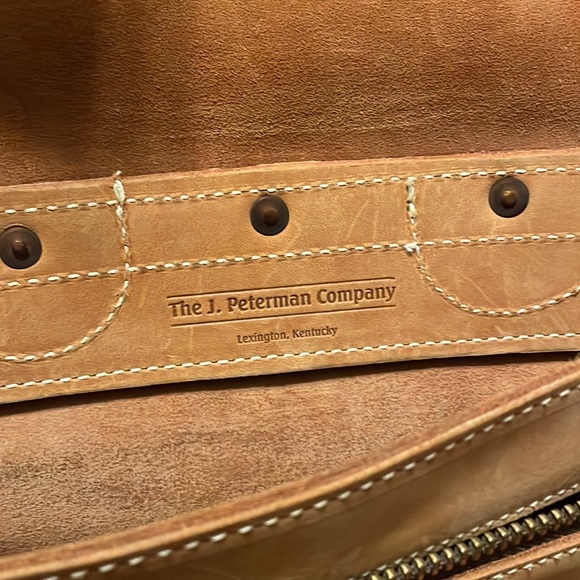 J Peterman leather messenger bag - Picture 4 of 5